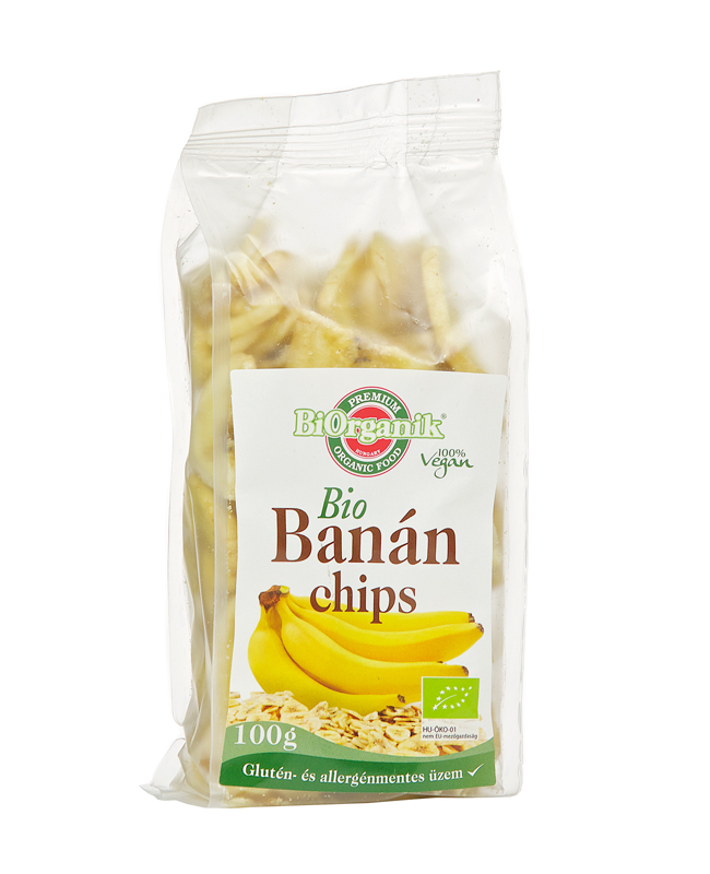 Biorganik - Bio banánové chipsy 100g